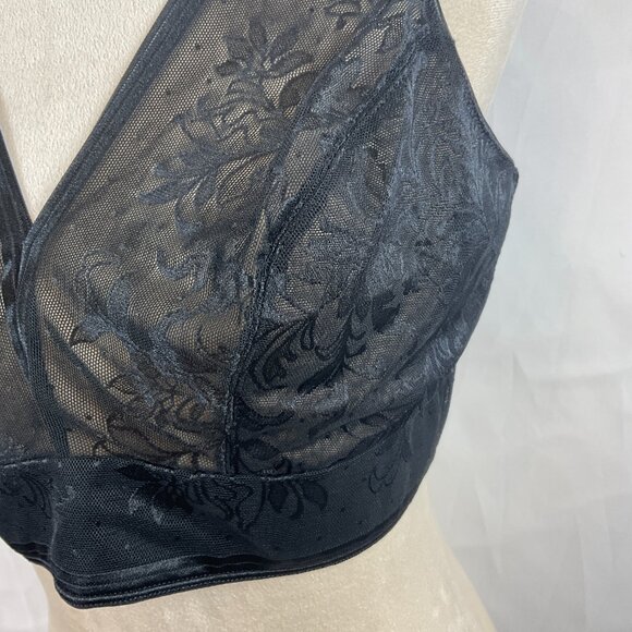 Wacoal Net Effect Bralette 40 Black Sheer - Picture 4 of 10